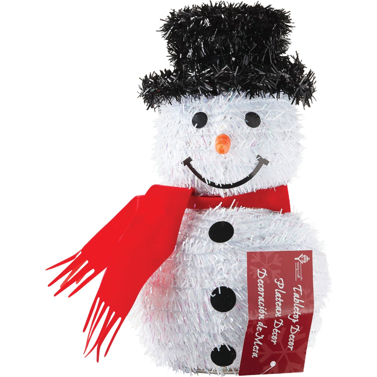 Youngcraft 11 In. Tinsel Snowman Holiday Decoration