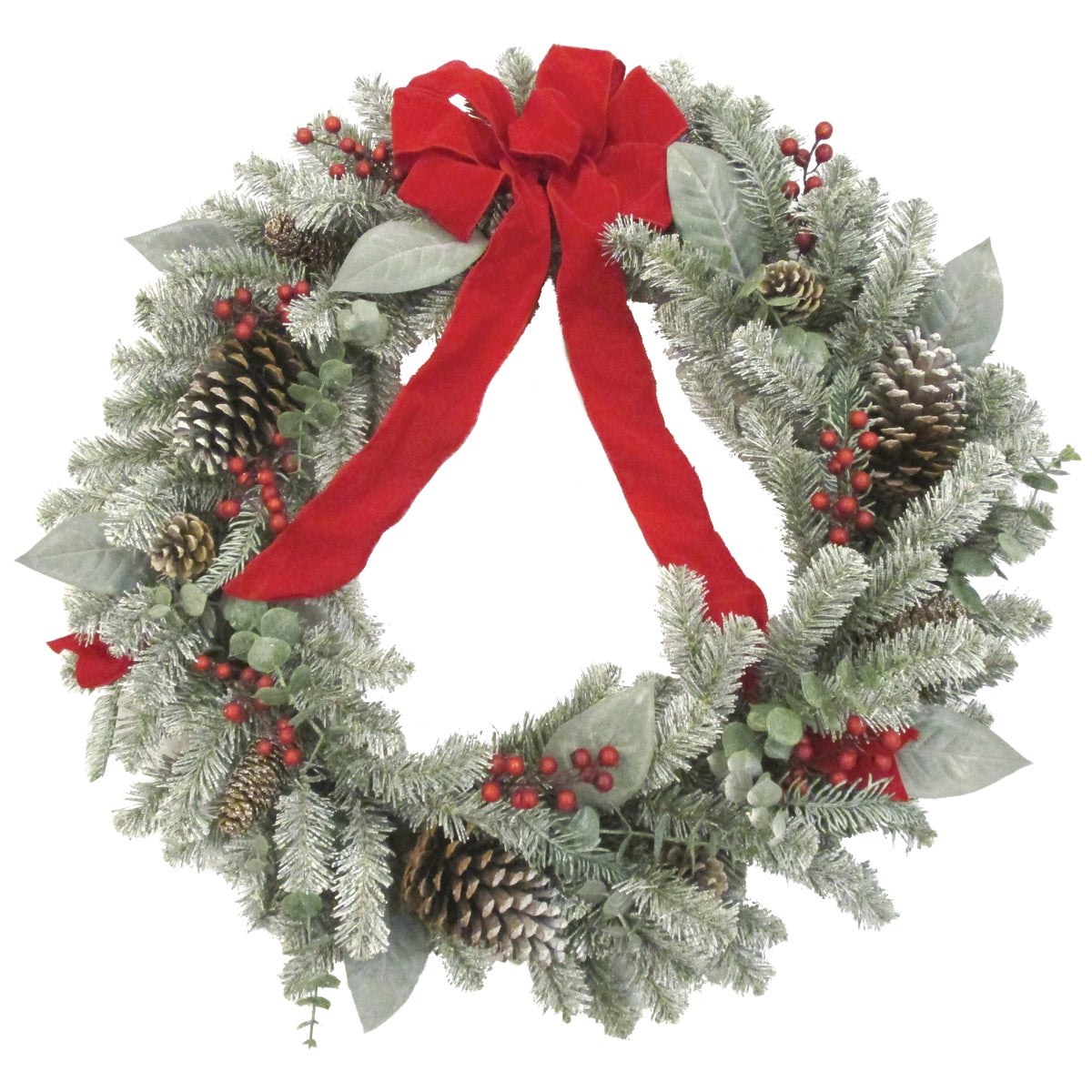 Sterling 30 In. Snowy Pine Artificial Wreath