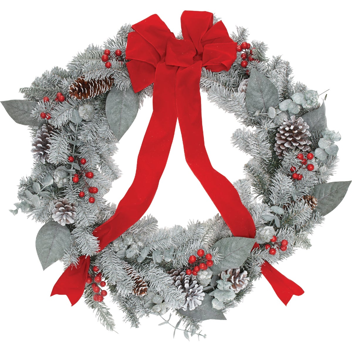 Sterling 30 In. Snowy Pine Artificial Wreath