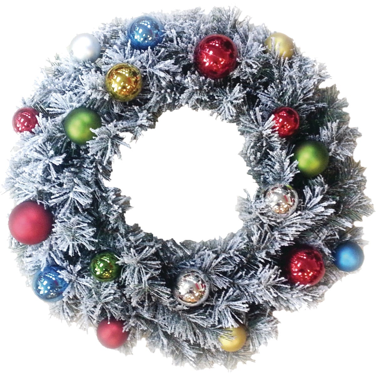 Sterling 24In. Flocked Pine Artificial Wreath