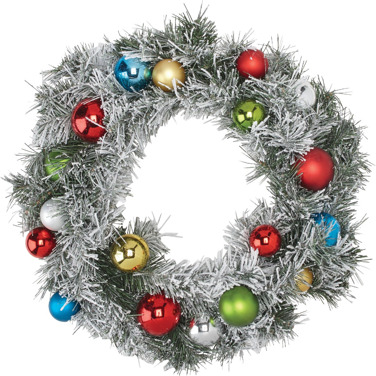 Sterling 24In. Flocked Pine Artificial Wreath