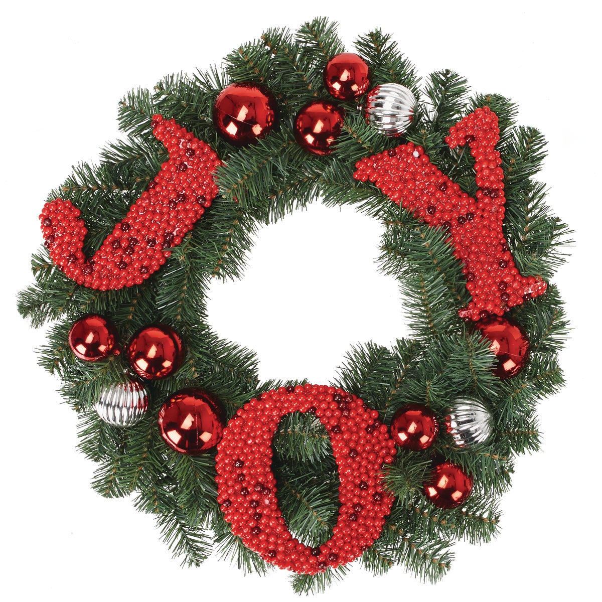 Gerson 24 In. Joy Artificial Wreath