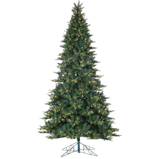 Gerson 9 Ft. Longwood Pine 900-Bulb Clear Incandescent Prelit Artificial Christmas Tree