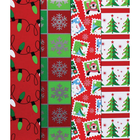 Impact Innovation Cool Yule 30 In. W. x 16 Ft. L. Gift Wrap