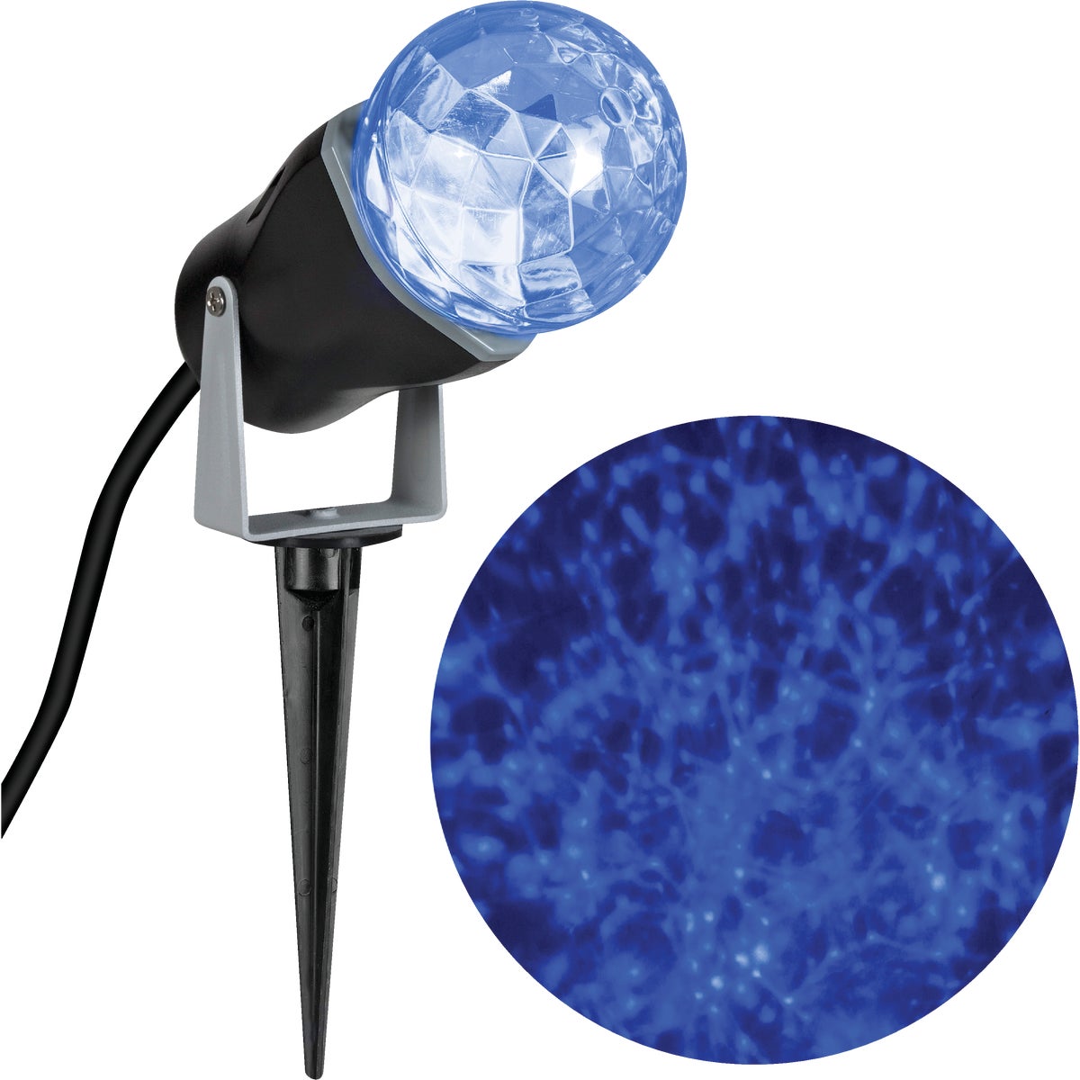 Gemmy LED 5W Icy Blue Kaleidoscope Laser Light Projector