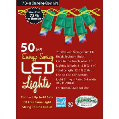 J Hofert 50-Bulb M5 Color Changing LED Light Set