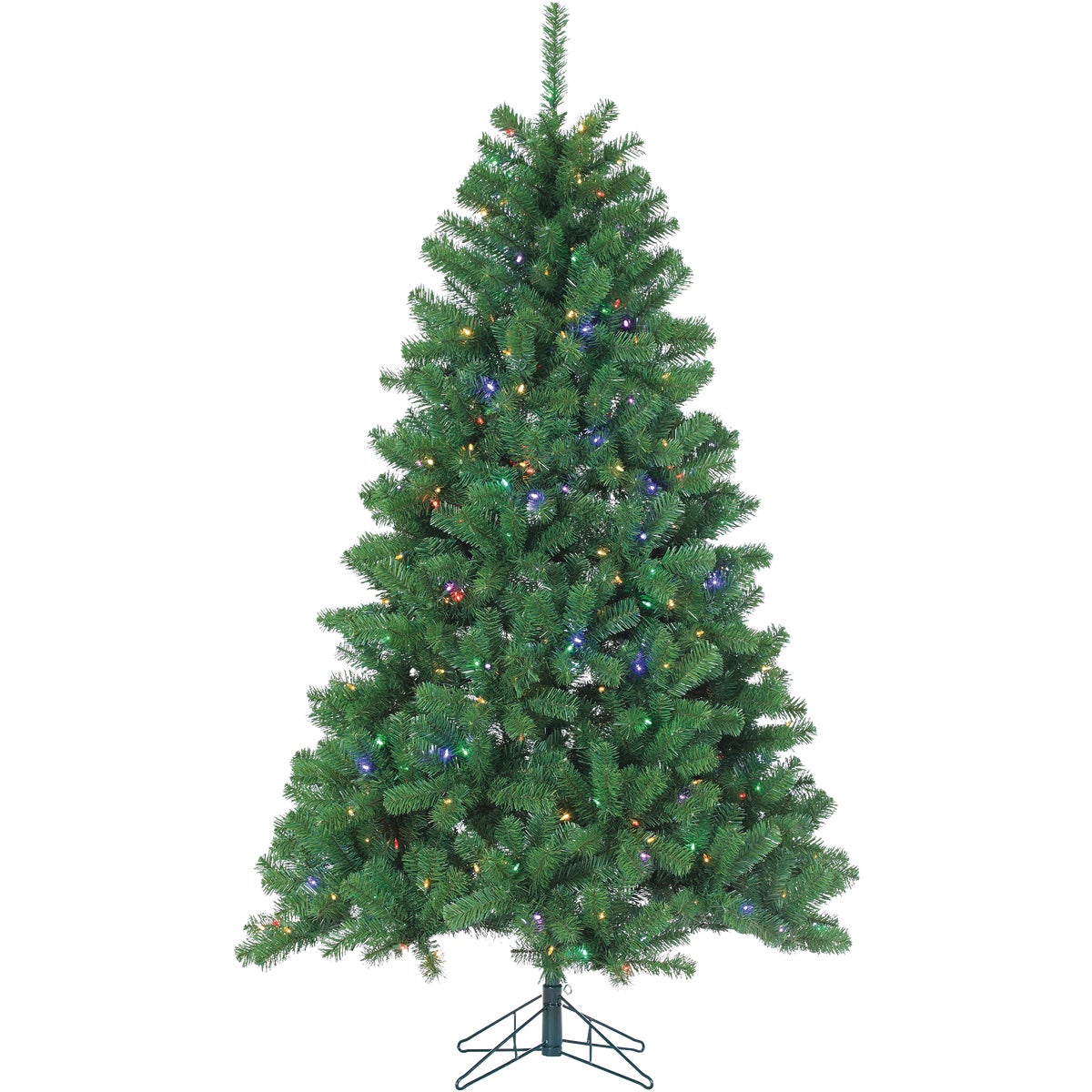 Gerson 7 Ft. Ozark Pine 230-Bulb Color Changing LED Prelit Artificial Christmas Tree