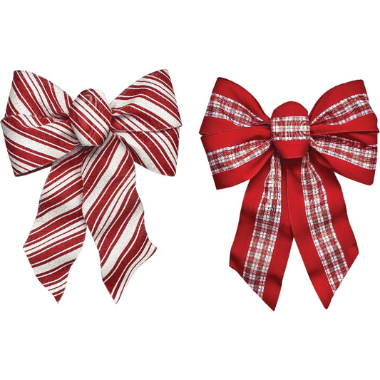 Holiday Trims 5-Loop 12 In. W. x 18 In. L. Christmas Bow