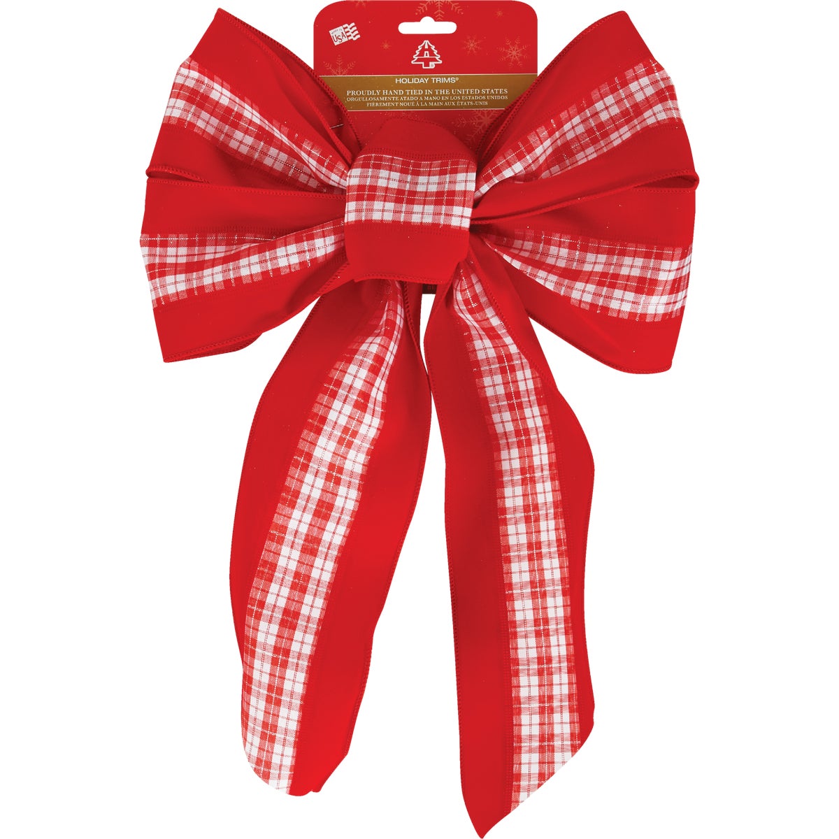 Holiday Trims 5-Loop 12 In. W. x 18 In. L. Christmas Bow