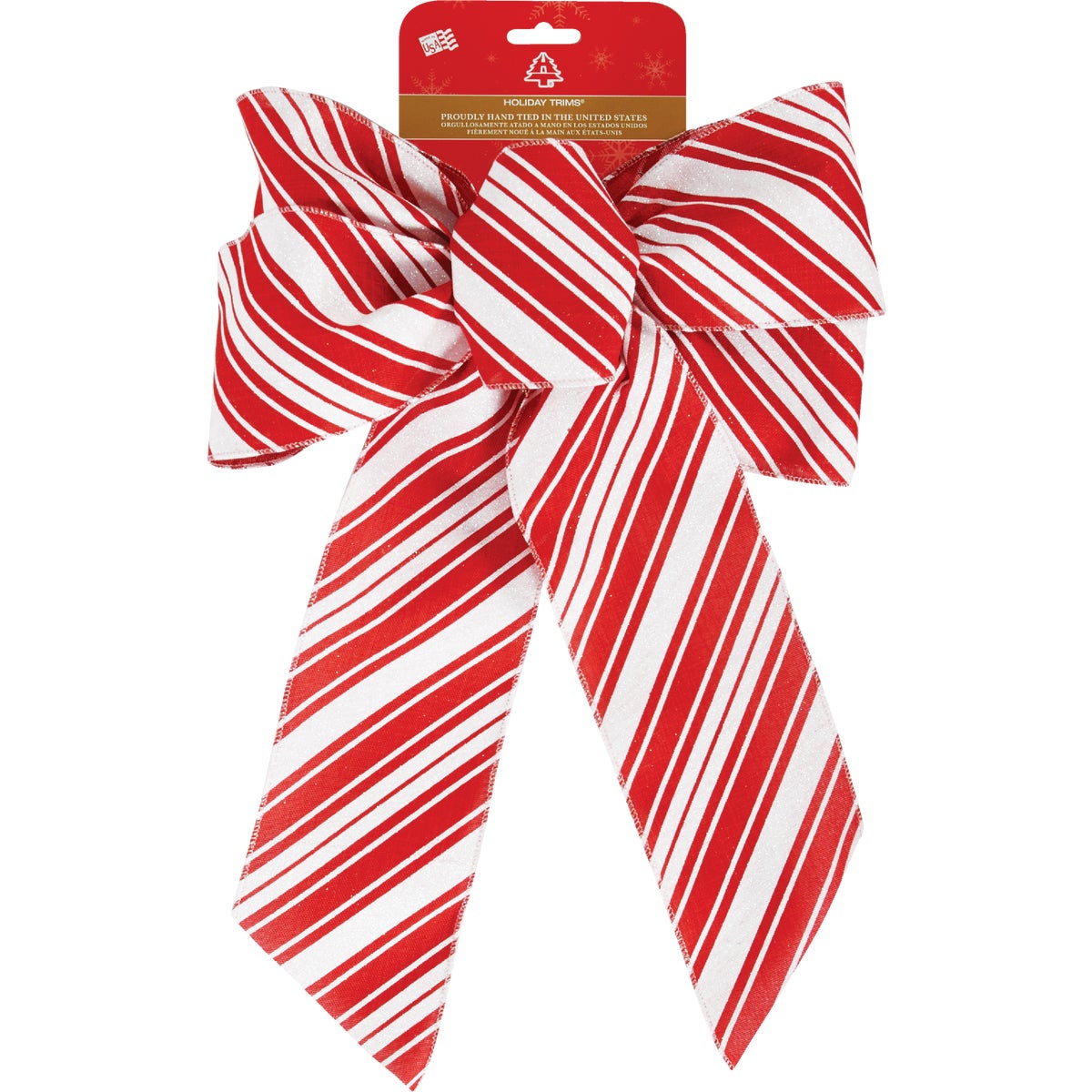 Holiday Trims 5-Loop 12 In. W. x 18 In. L. Christmas Bow