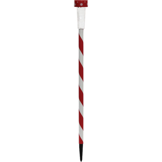 Solaris 27 In. LED Solar Striped Holiday Garden Stake