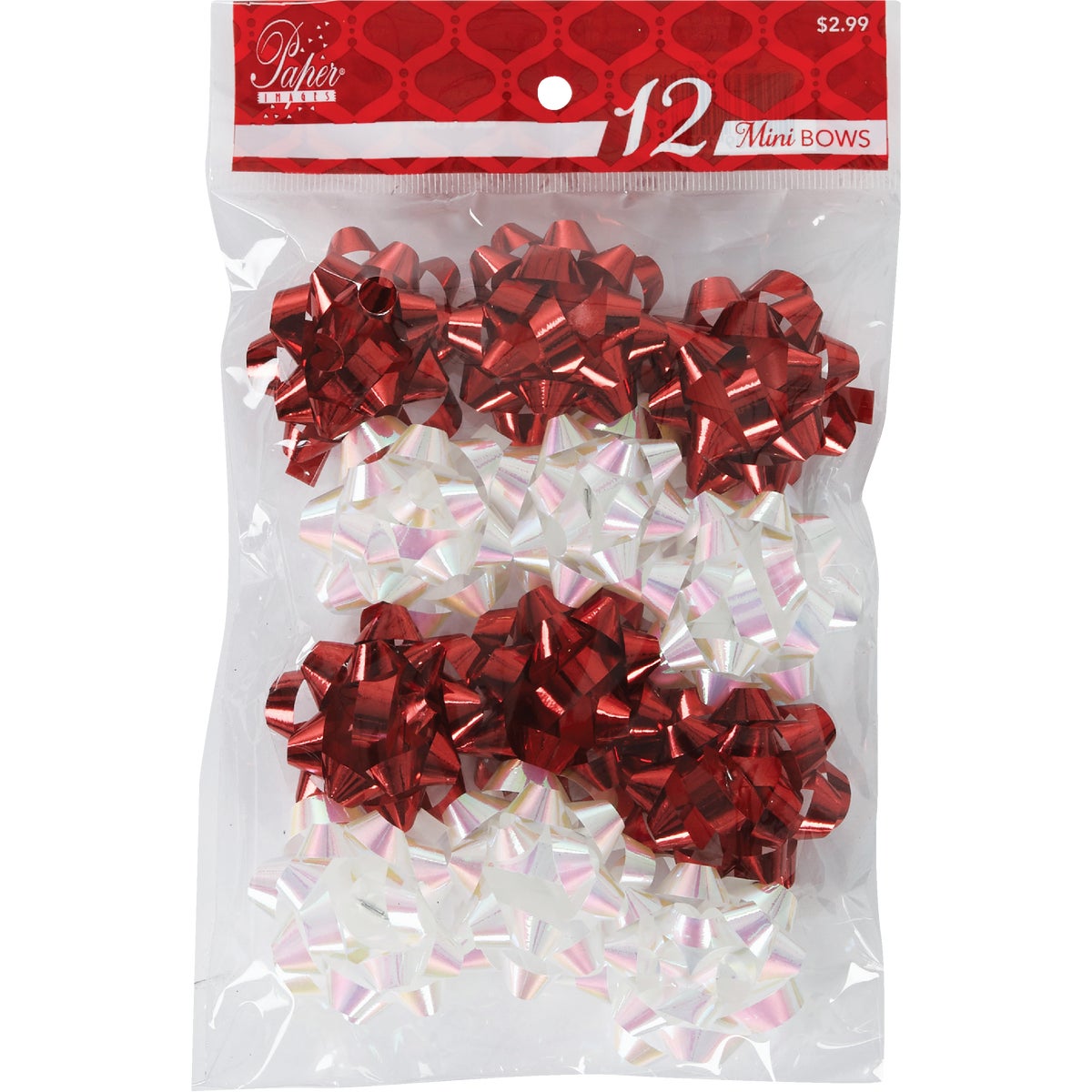 Paper Images Mini Metallic Gift Bow (12-Pack)