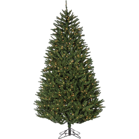 Sterling 7.5 Ft. New England Pine 800-Bulb Clear Incandescent Prelit Artificial Christmas Tree