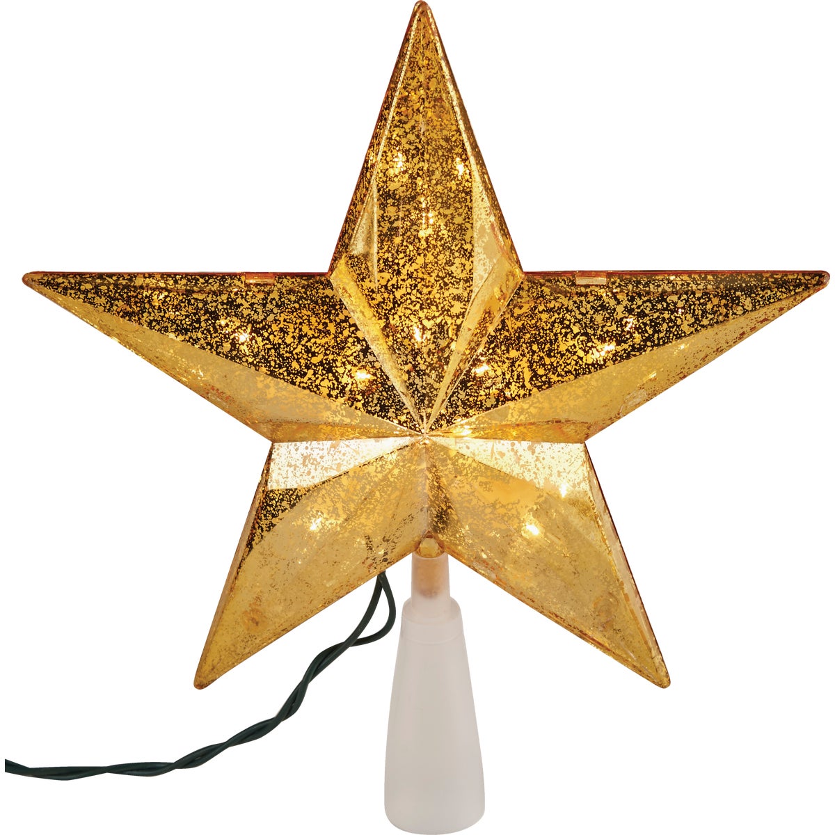 J Hofert Gold 9 In. Star Christmas Tree Topper