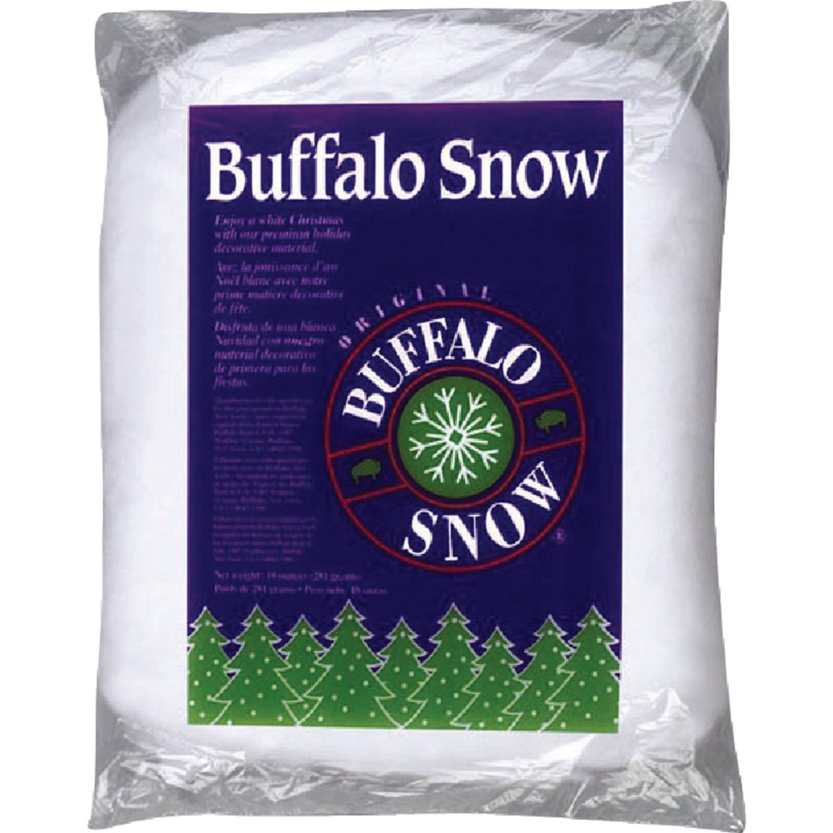 Buffalo Snow Polyester 10 Oz. Artificial Snow Fluff