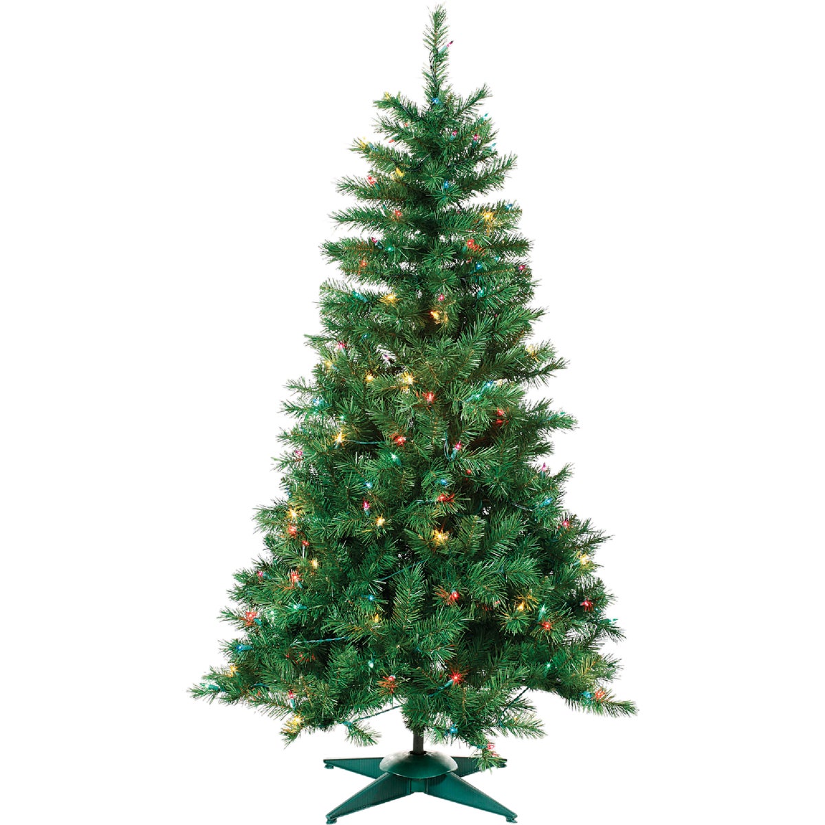 Sterling 3 Ft. Colorado Spruce 100-Bulb Multi Incandescent Prelit Artificial Christmas Tree