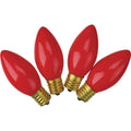 J Hofert C9 Red Ceramic 125V Replacement Light Bulb (4-Pack)