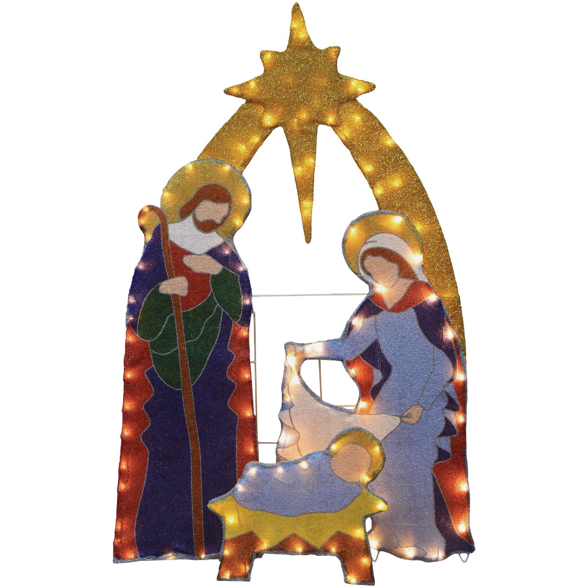 Candy Cane Lane 42 In. LED Nativity Holiday Figure