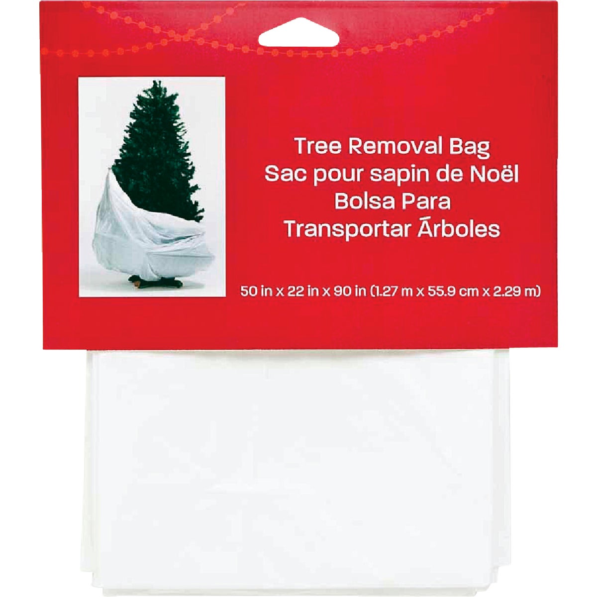 Berwick Offray 50 In. L. x  90 In. Dia. Christmas Tree Removal Bag