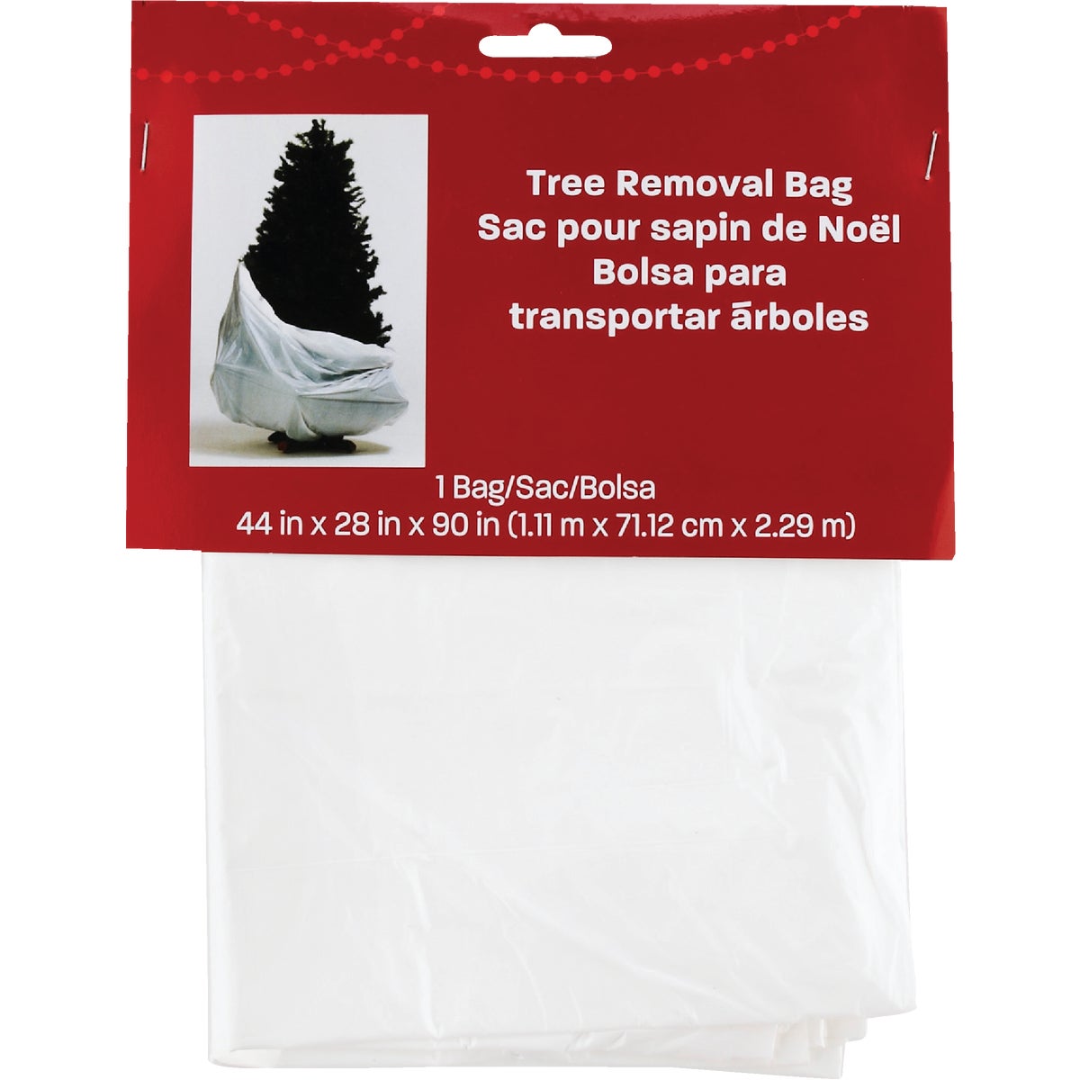 Berwick Offray 50 In. L. x  90 In. Dia. Christmas Tree Removal Bag