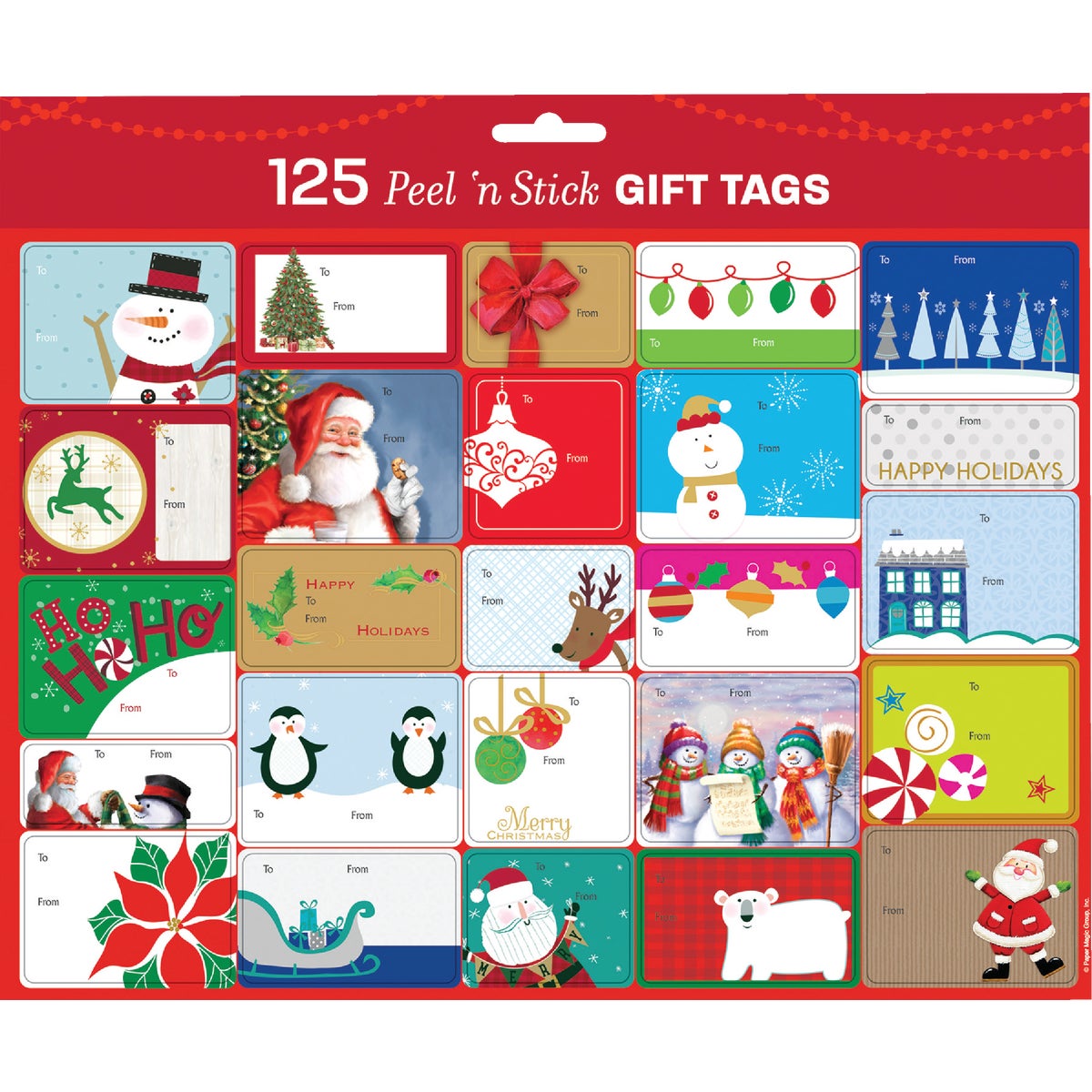 Berwick Offray Christmas Gift Tags (125-Pack)