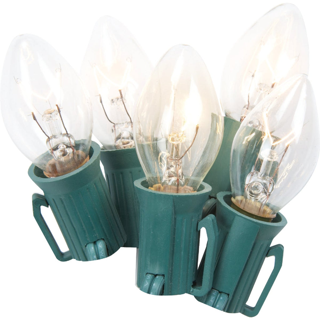 J Hofert Clear 25-Bulb C7 Incandescent Light Set