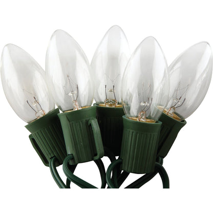 J Hofert Clear 25-Bulb C9 Incandescent Light Set