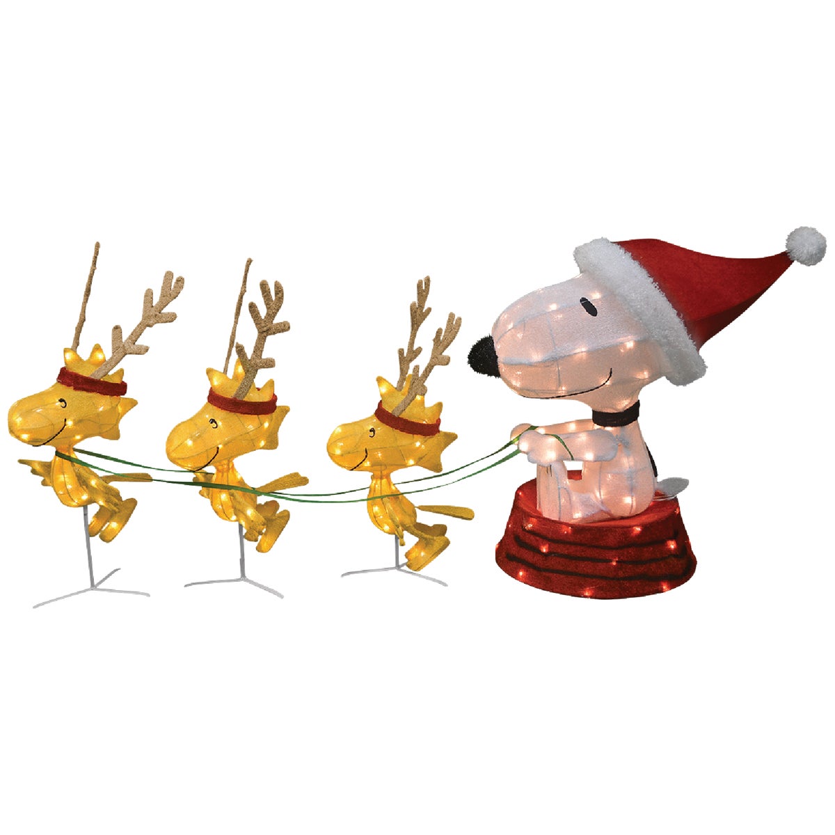 Peanuts 60 In. LED 3D Snoopy & Woodstock Holiday Figure