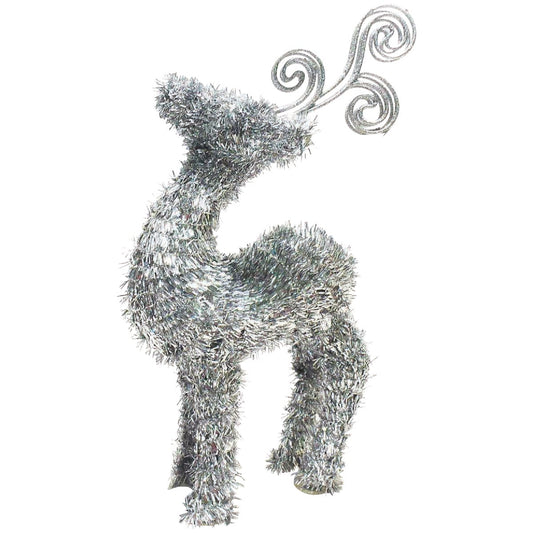 Youngcraft 14 In. Silver Tinsel 3-Dimensional Deer