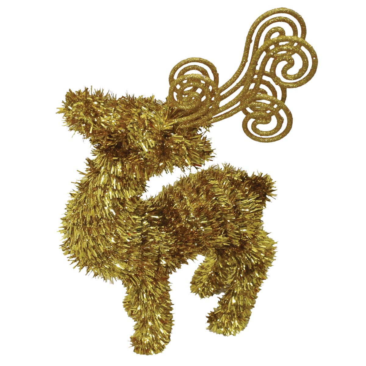 Youngcraft 14 In. Gold Tinsel 3-Dimensional Deer