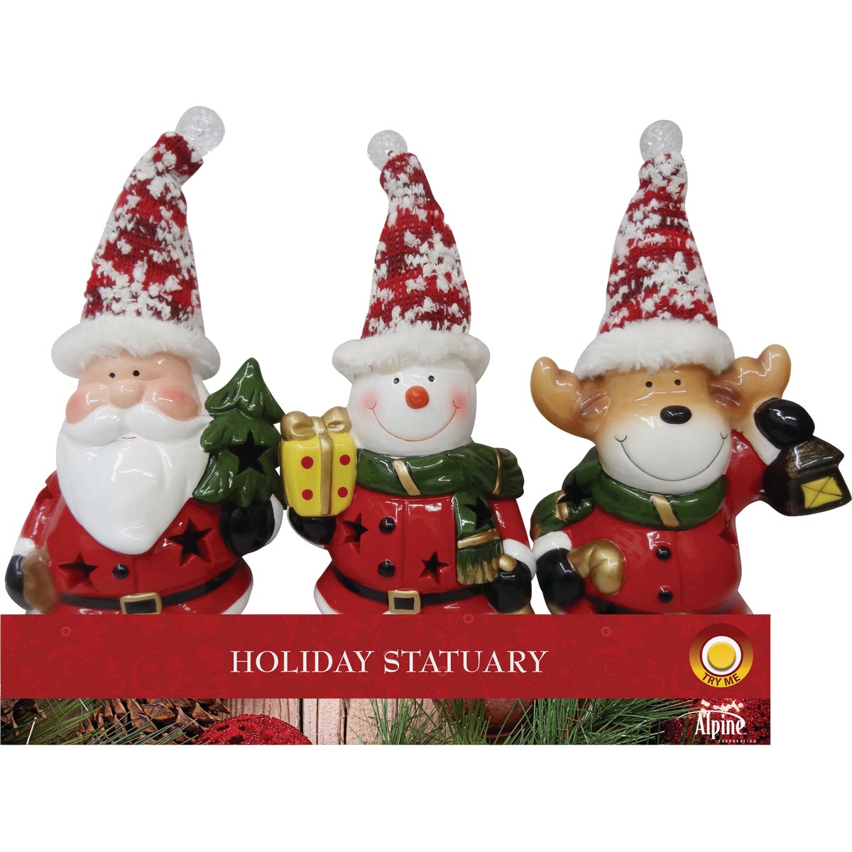 Alpine 9 In. H. Color Changing LED Holiday Figure