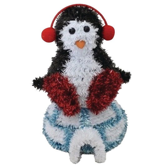 Youngcraft 11 In. Tinsel 3-Dimensional Penguin Holiday Decoration