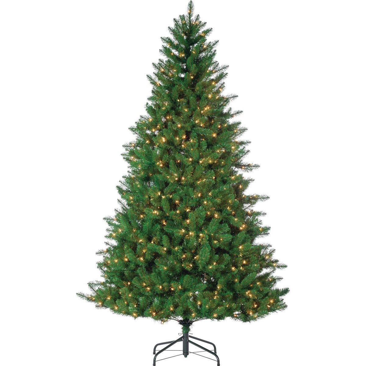 Gerson 9 Ft. Stone Pine 1000-Bulb Clear LED Prelit Artificial Christmas Tree