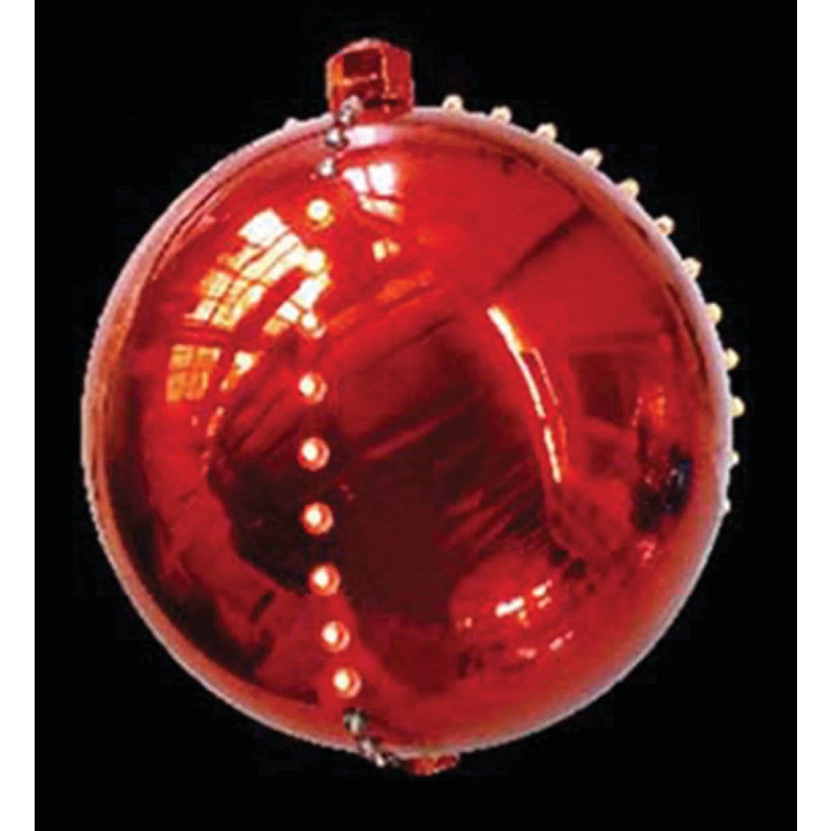 J Hofert 4 In. LED Lighted Red Falling Snowball