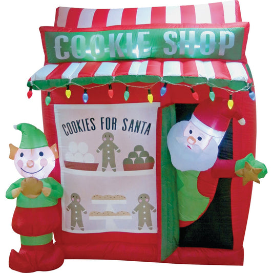 Southern Joy 6 Ft. Santa Cookie Shop Airblown Inflatable