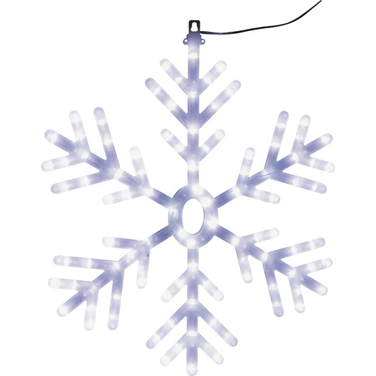 Alpine 1 In. W. x 24 In. H. x 20 In. L. LED Lighted Snowflake