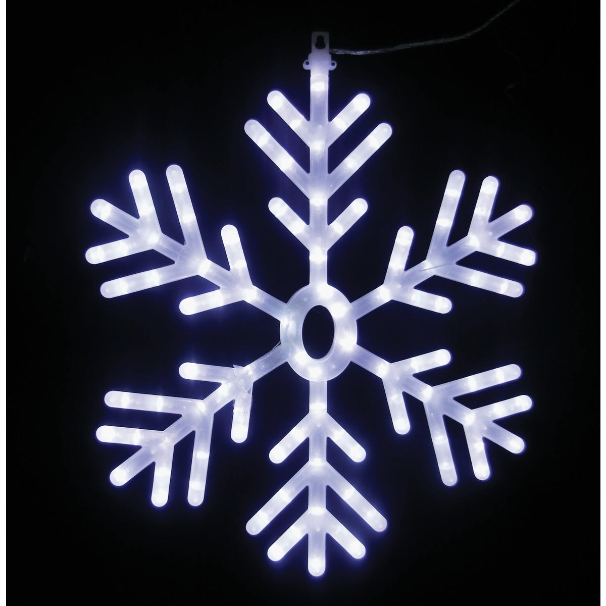 Alpine 1 In. W. x 24 In. H. x 20 In. L. LED Lighted Snowflake