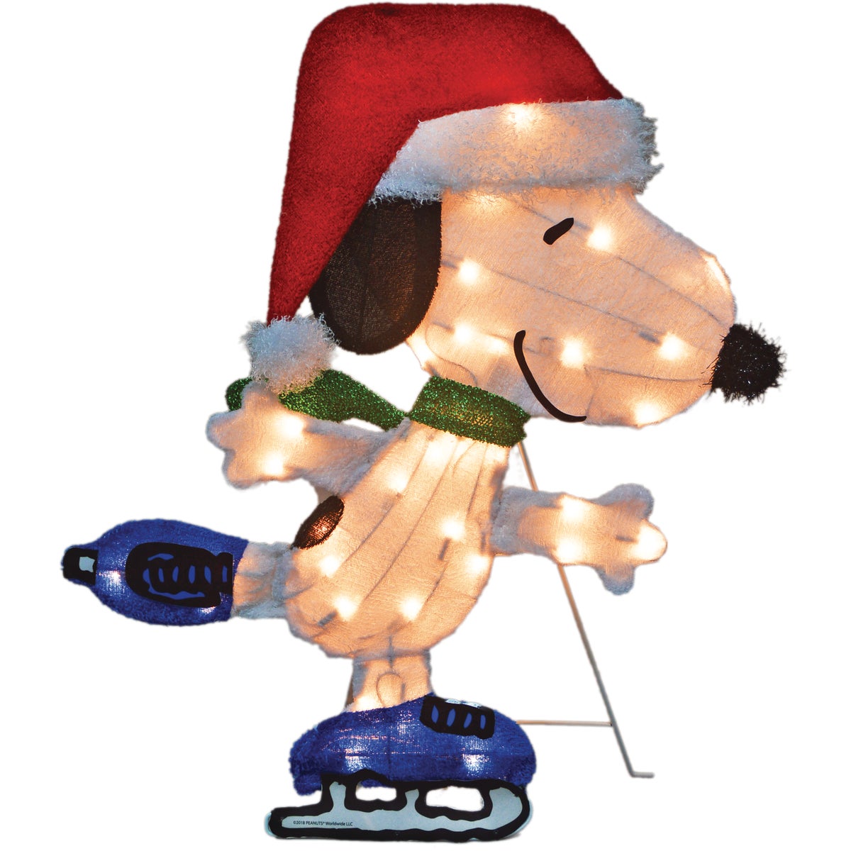 Product Works Peanuts 24 In. Incandescent Skating Snoopy Holiday Figure