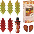 Alpine Metal Leaf Turkey Pumpkin Decoration Kit