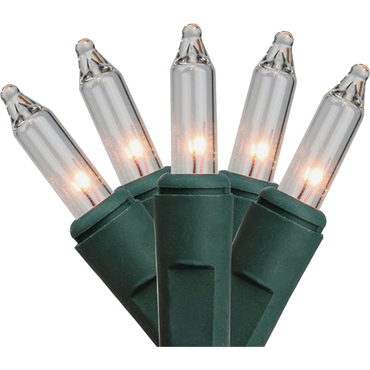 J Hofert Pure White 250-Bulb Mini LED Light Set with Green Wire