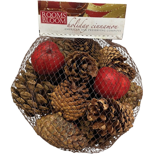 Rooms in Bloom Cinnamon Scented Pinecones with Wild Apples