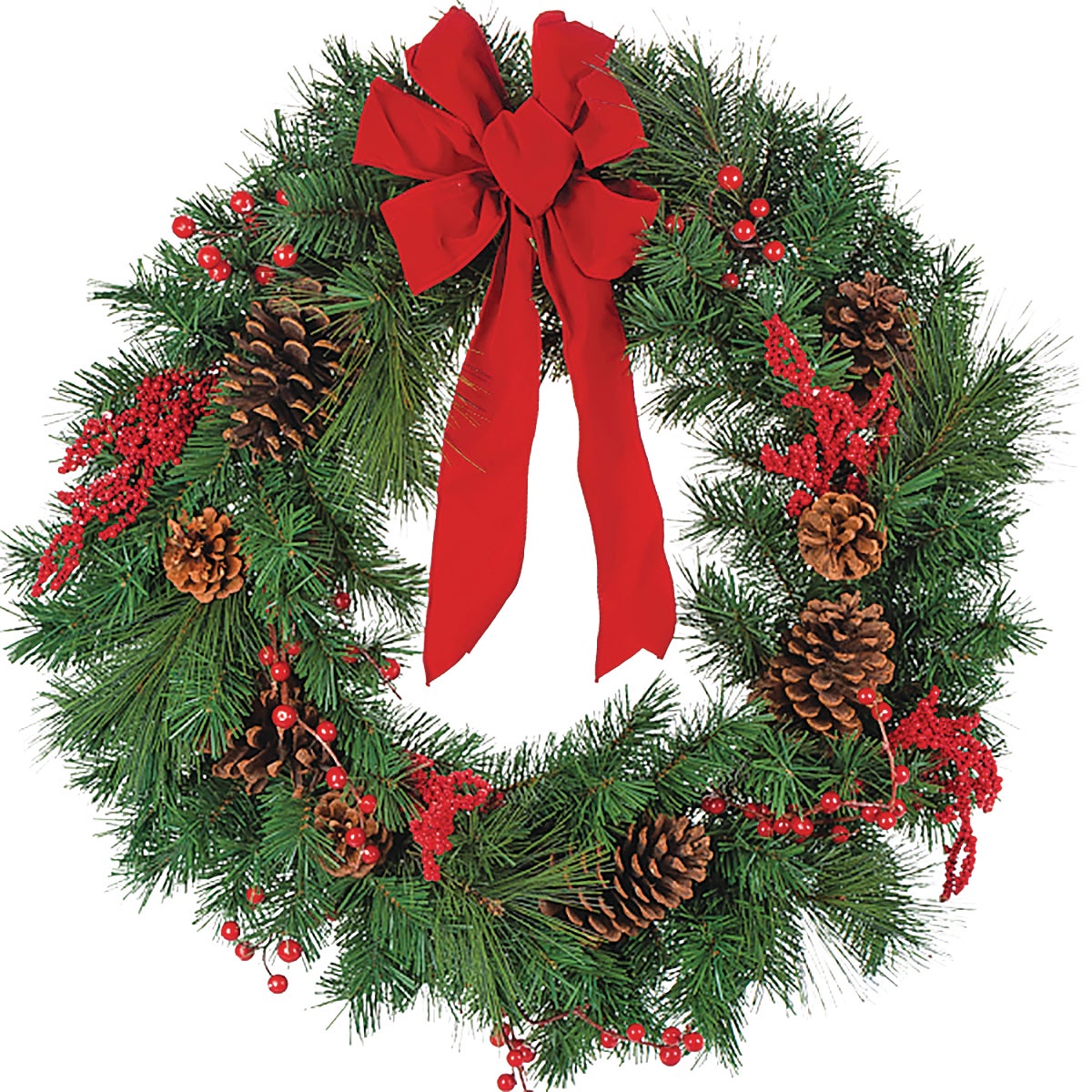 Gerson 30 In. Pine Artificial Wreath with Bow