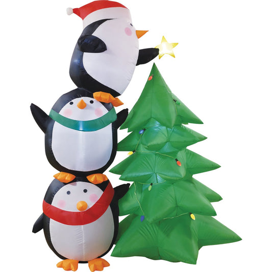 Southern Joy 7 Ft. Penguin Trim the Tree Airblown Inflatable