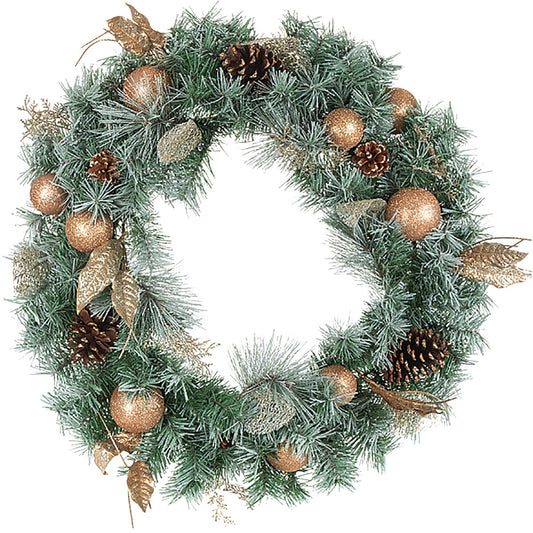 Gerson 30 In. Pine Artificial Wreath with Ornament