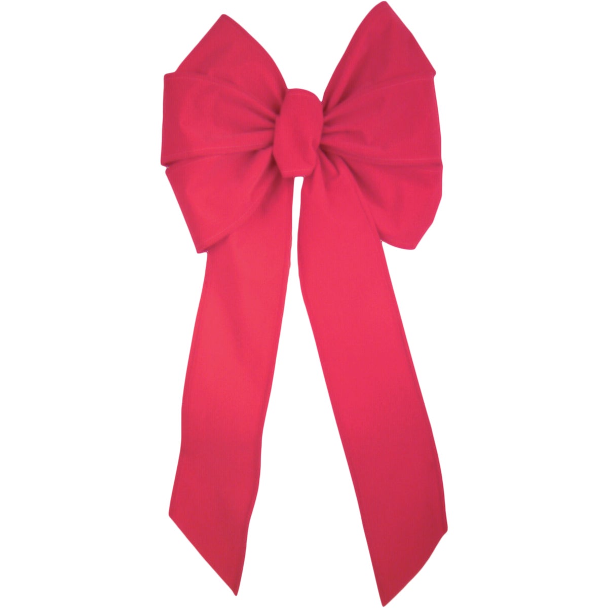 Holiday Trims 7-Loop 14 In. W. x 28 In. L. Red Velvet Wire Christmas Bow