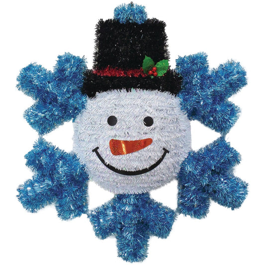 Youngcraft 17 In. x 1.5 In. x 20 In. Tinsel Snowman Holiday Decoration