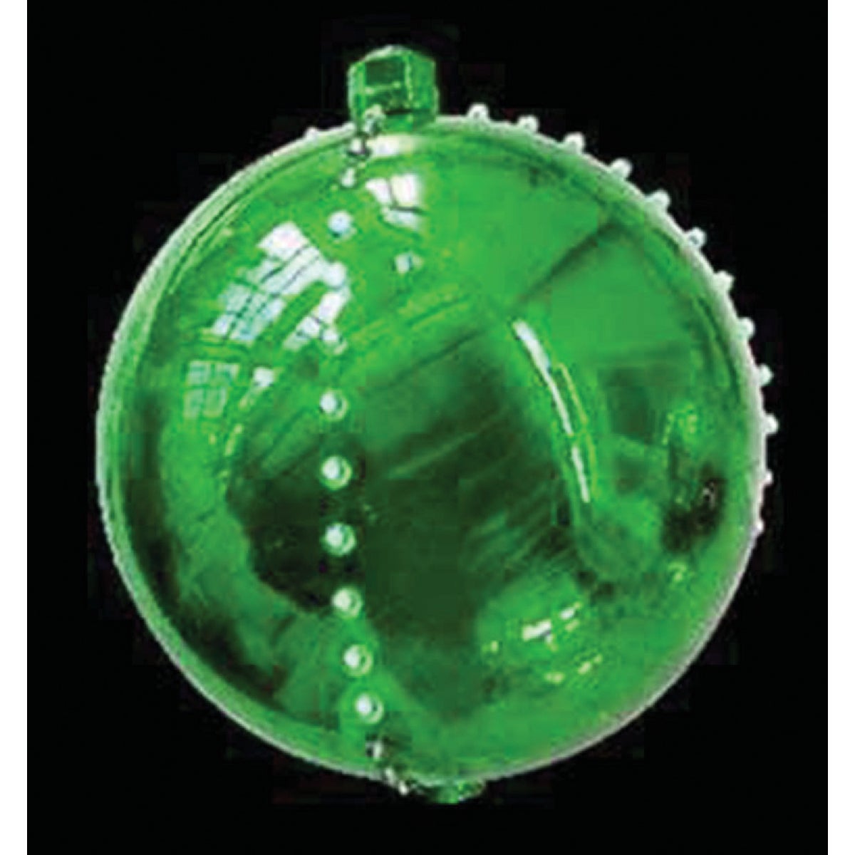 J Hofert 4 In. LED Lighted Green Falling Snowball