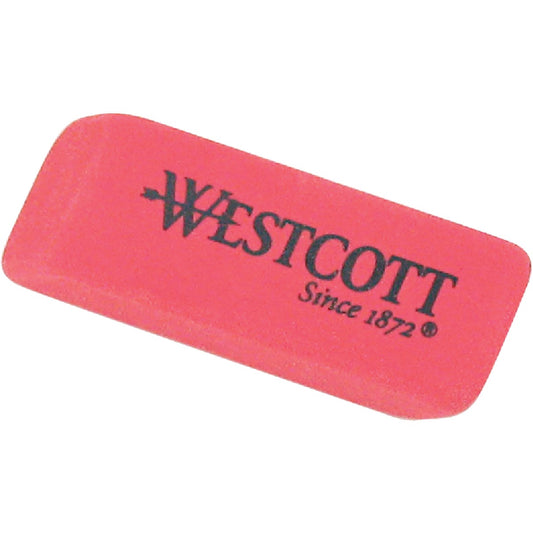 Westcott Pink Pearl Pencil Eraser (3-Pack)