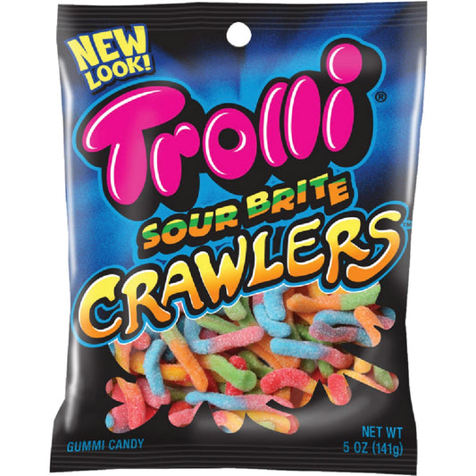 Trolli Sour Brite Crawlers Assorted Sour Fruit Flavors 5 Oz. Gummi Worms