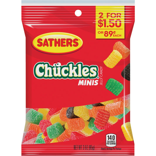 Sathers Assorted Fruit Flavors 3.0 Oz. Mini Chuckles